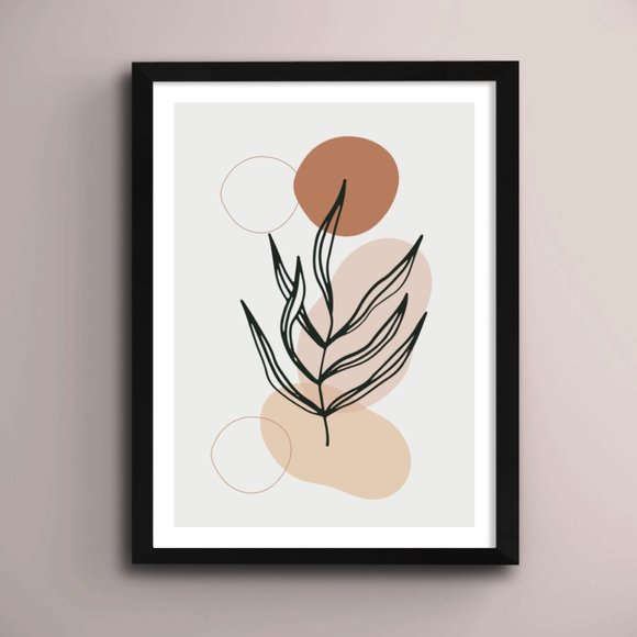 Modern Minimalist Abstract Boho Wall Art Print Home Decor [No Frame] - Picture 1 of 6